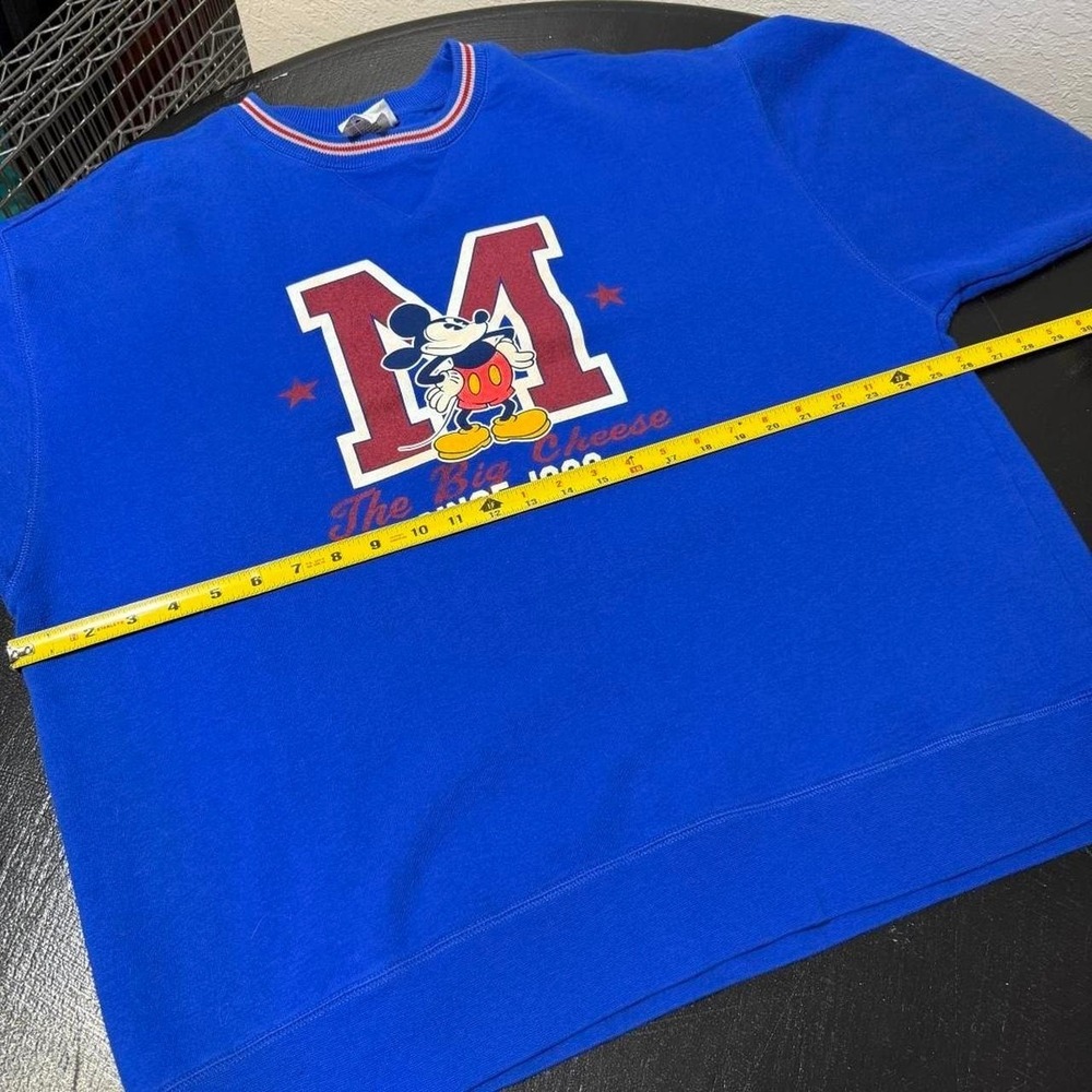 Vintage y2k Disney Mickey Mouse blue crewneck sweatshirt Men's Size XL - Picture 5 of 6